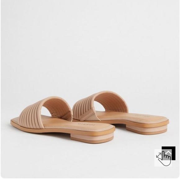 TUBULAR BANDED SLIDE BEIGE TORRID SIZE 10 WW SANDALS SLIP ON - Picture 2 of 6